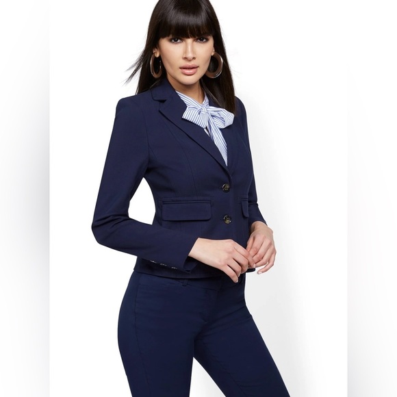 New York and Company | 7th Avenue Two-Button Blazer - Picture 1 of 8